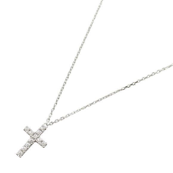 CARTIER 18k White Gold Diamond Necklace - Picture 1 of 6